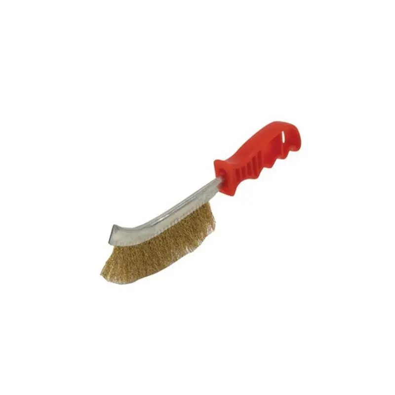 Eğri Saplı Tel Fırça Tek Sıra ( Plastik Saplı) 2
