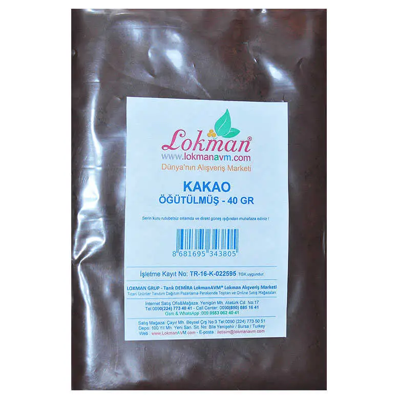 1. Sınıf Öğütülmüş Kakao Tozu 40 Gr Paket 3