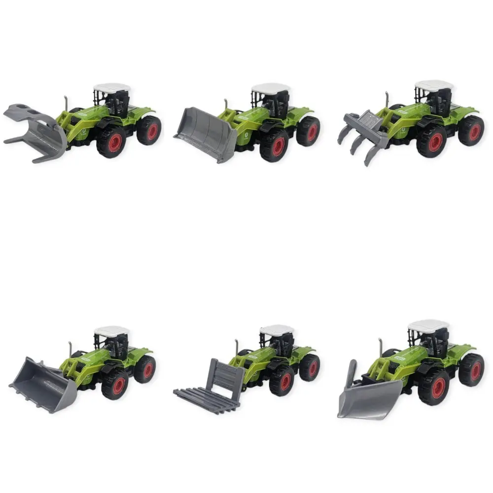 6'lı Set Farm Mini Oyuncak Traktör - 14 cm Çiftlik Araçları - 1 ADET