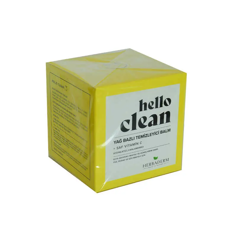 Hello Clean Yüz Dudak ve Göz için Yağ Bazlı Temizleyici Balm Saf C minli 100 ML 3