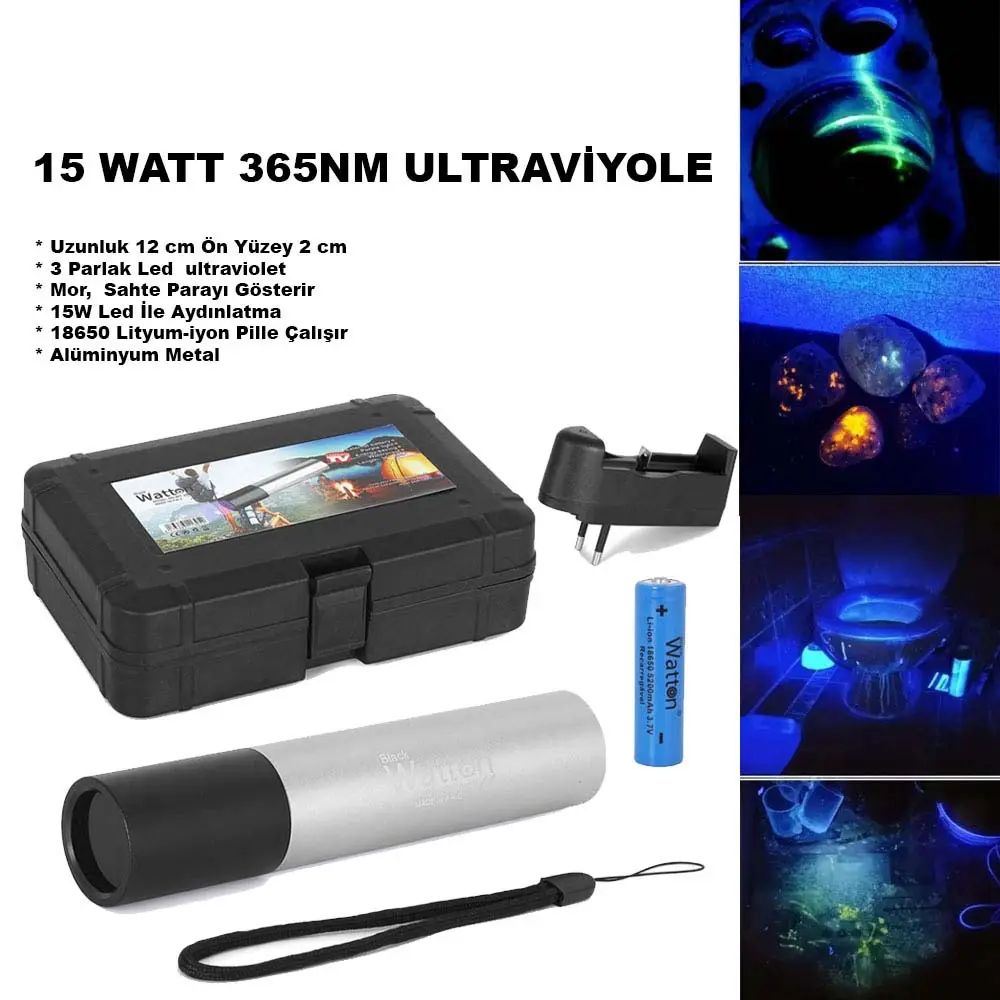 15 Watt 365nm Ultriyole Para Işığı Wt-305 2