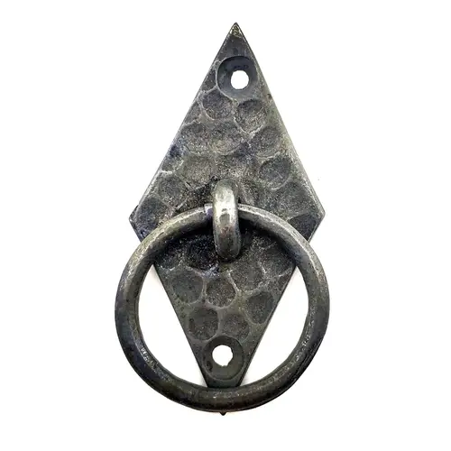 Antika Tarz Dekoratif Pirinç Dik Bakla H , Mobilya Kulbu - 82x41 mm, Oksit