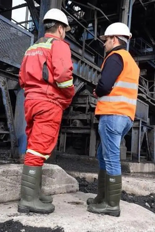 Pollyboot Vega 36 Numara Çelik Blu Çizme Poliüratan 4