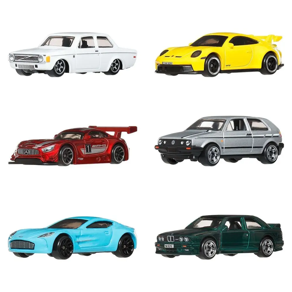 JLB25 Hot Wheels Euro 6lı Araç Paketi 1:64 6