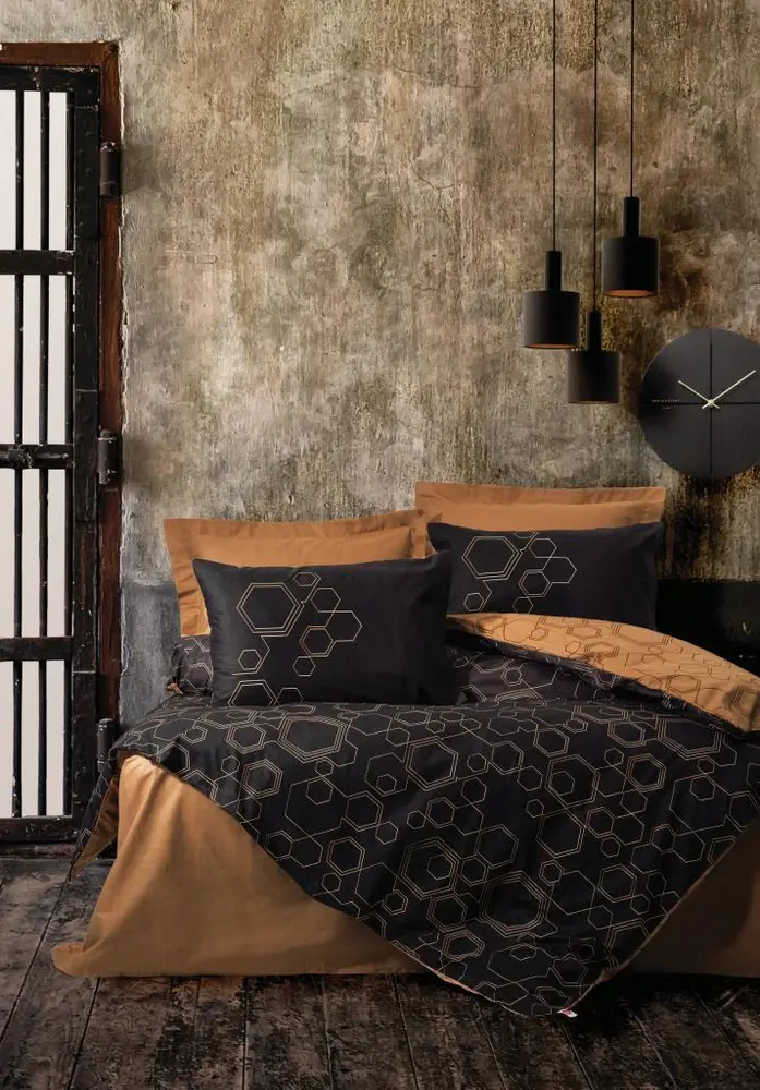 Dark Çift Kişilik Nevresim Takımı Dawn Bakır 2