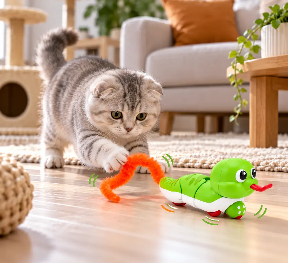 Kurmalı Hareketli Tekerlekli Komik Yılan Karışık Renkli 13 cm -30 cm