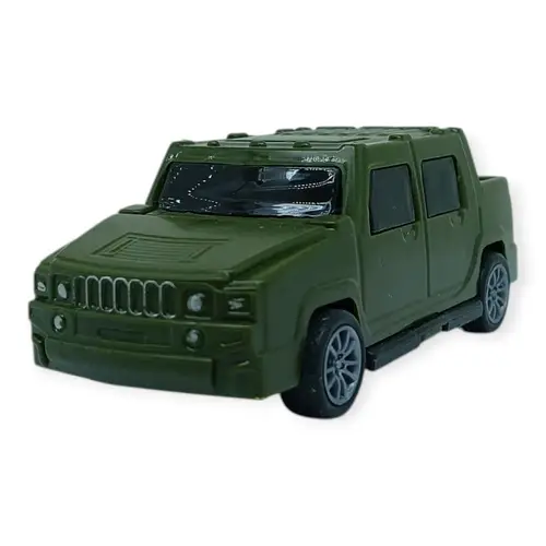 Çek Bırak Arabalar 10 Cm - Yeşil Çift Kabin Pick-Up - 1 ADET