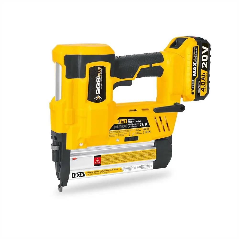 5165 Akülü Zımba ve Çivi Çakma Makinası 20 Volt 2