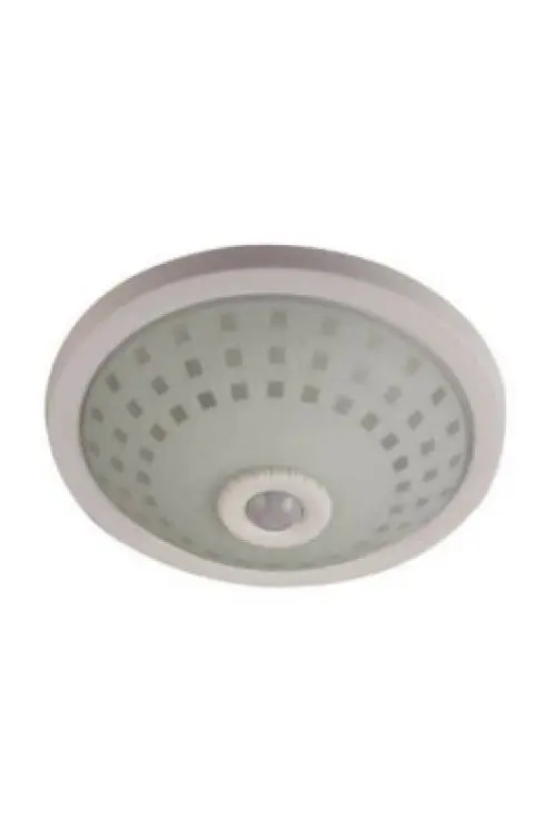 NİSALUCE E-2002 TAN ARMATÜR ( CAMLI KAFES ) ( 360° HAREKET SENSÖRLÜ=5MT AI ) (2 ADET E27 AMPUL DUYLU )*12