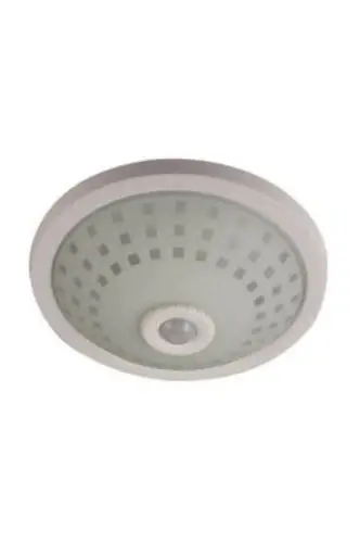 NİSALUCE E-2002 TAN ARMATÜR ( CAMLI KAFES ) ( 360° HAREKET SENSÖRLÜ=5MT AI ) (2 ADET E27 AMPUL DUYLU )*12