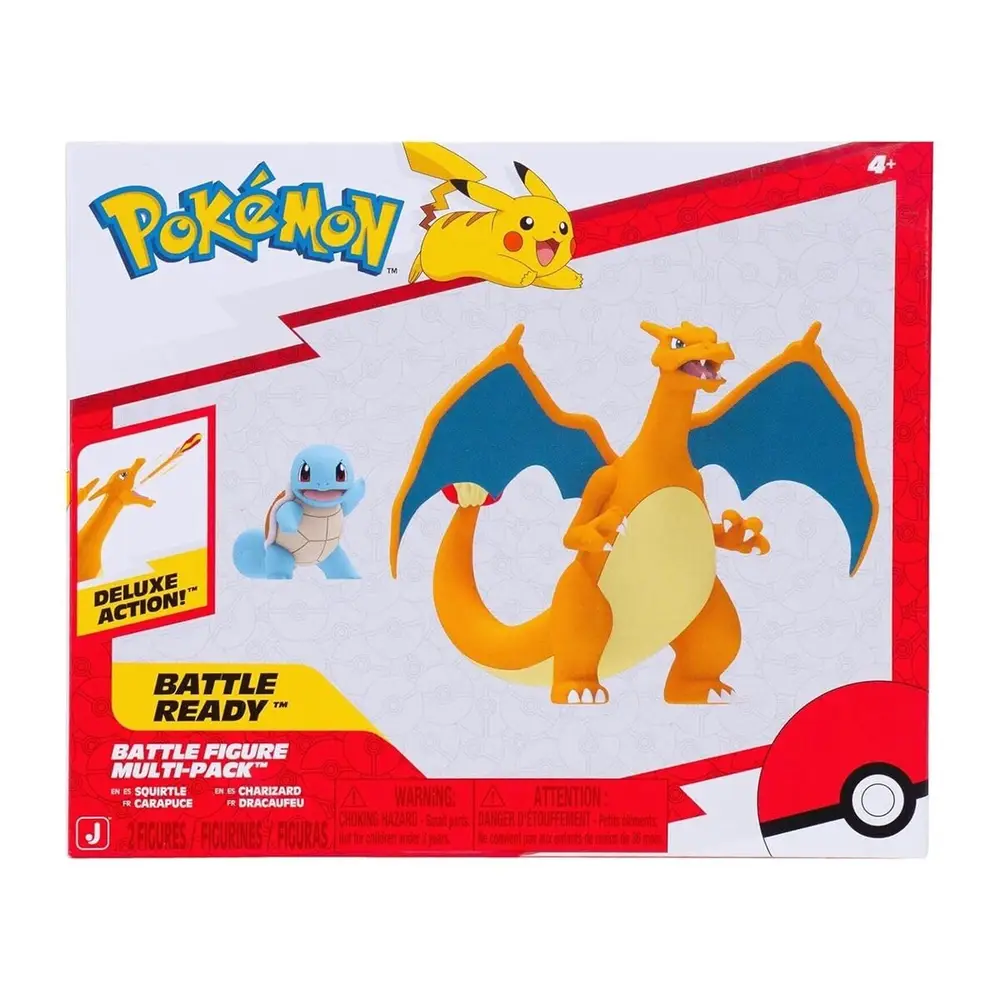 POK PKW2283 Pokemon Battle 2li Figür - Squirtle Charmander 4