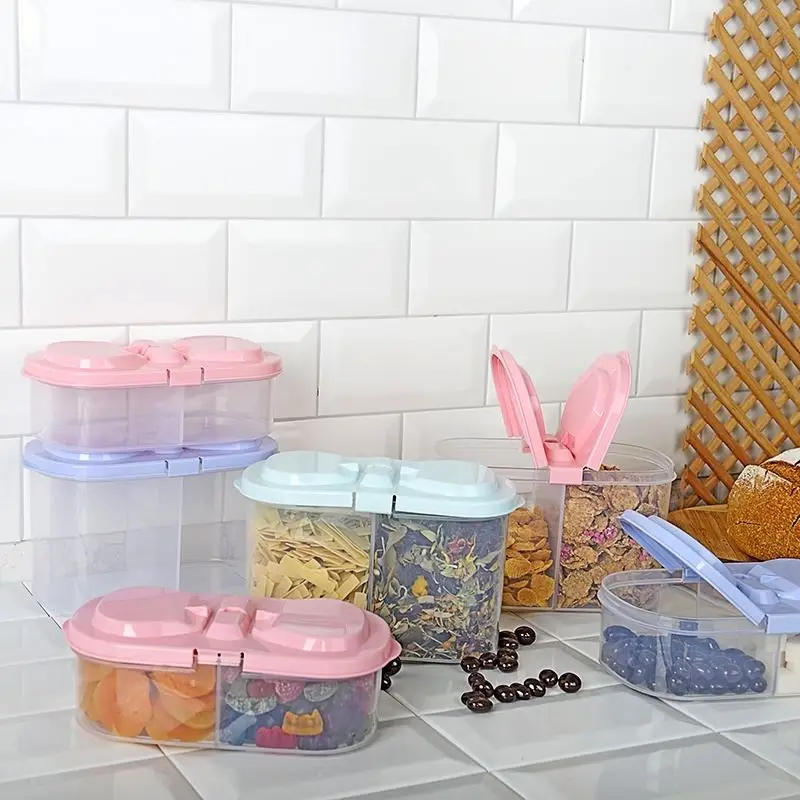 2 Bölmeli Saklama ve Erzak Kabı 1200 ML 2