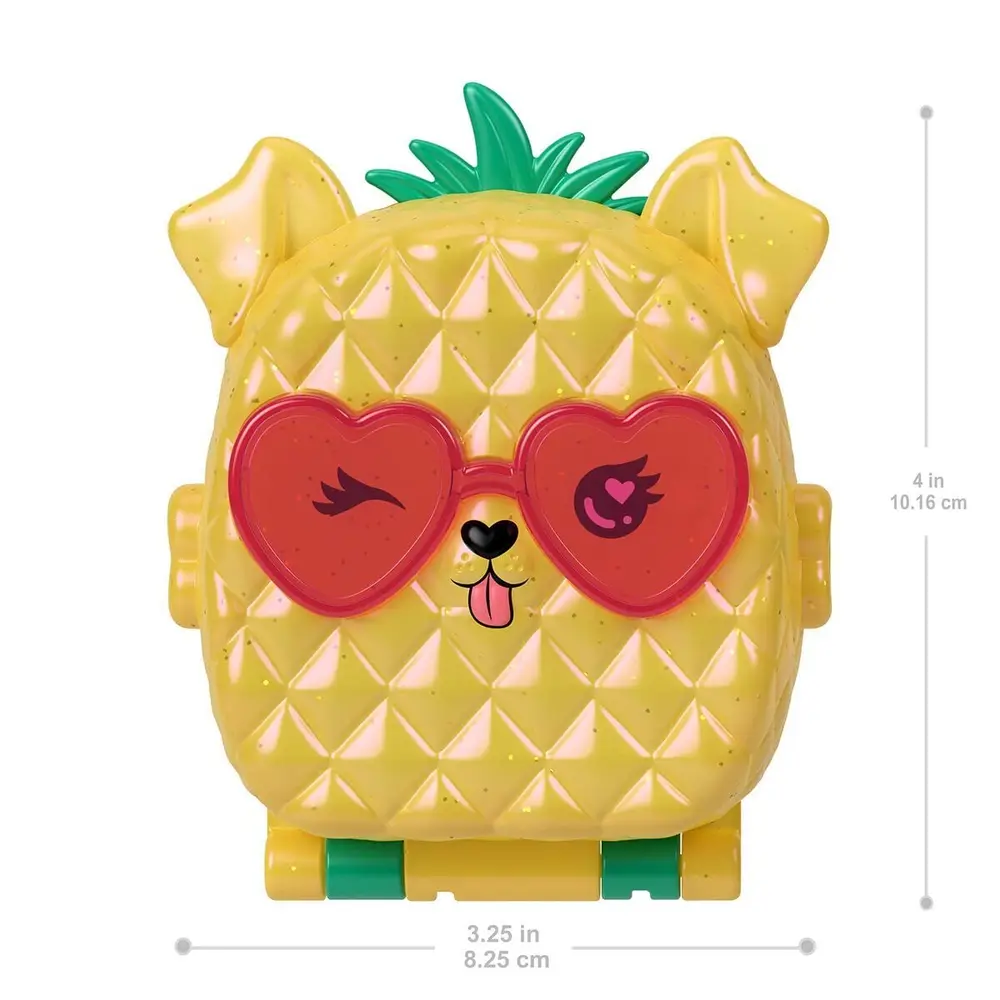 JFV00 Polly Pket Ananas Köpekçik Plajı Mini Oyun Seti 4