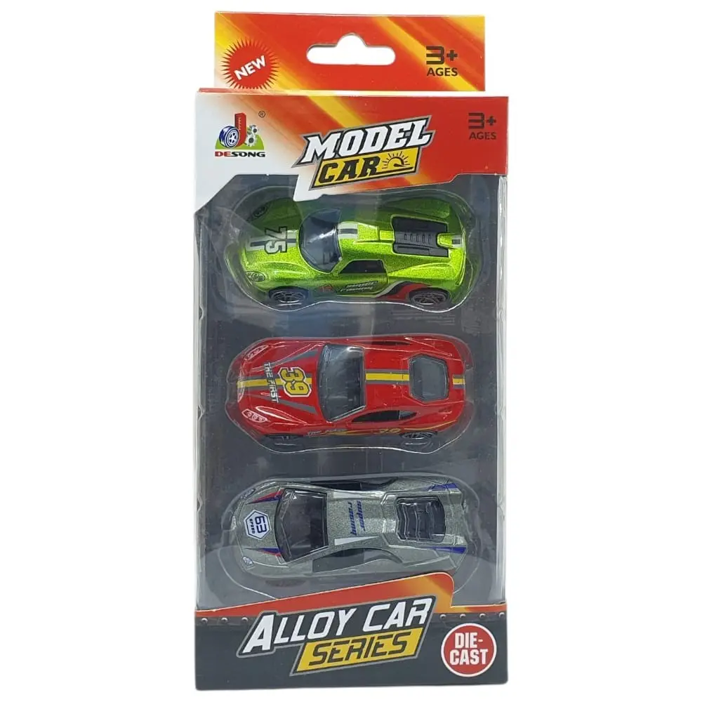 3'lü Araba Yarış Seti - Die Cast - DS045 - 1 ADET 5