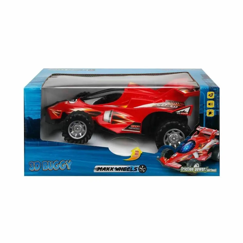 10099 Sesli ve Işıklı 3D  Sürtmeli Araba 2