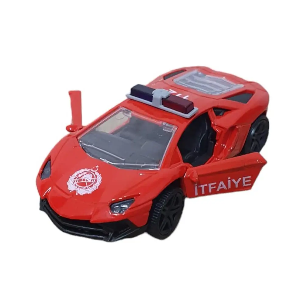 Çek Bırak Metal Araba Lamborgini - ILK003 - İtfaiye - 1 ADET 2