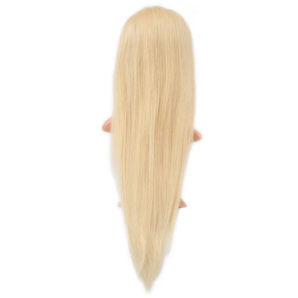 Gerçek Front Lace Düz Platin Tül Peruk / 70/75cm 4