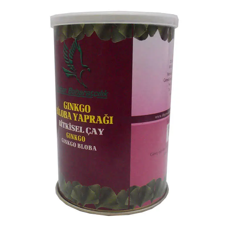 Doğal Ginkgo Biloba Yaprağı 100 Gr Teneke Kutu 3