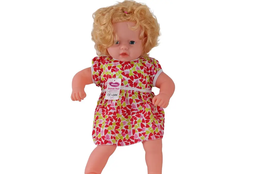 0073 60 CM DOU GÖVDELİ SAÇLI BÜYÜK BEBEK 5