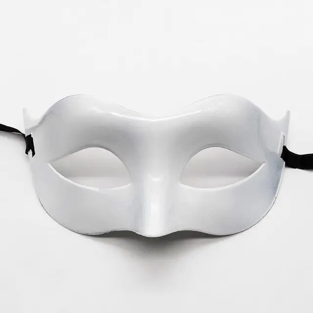 Beyaz Renk Masquerade Kostüm Partisi Venedik B Maskesi