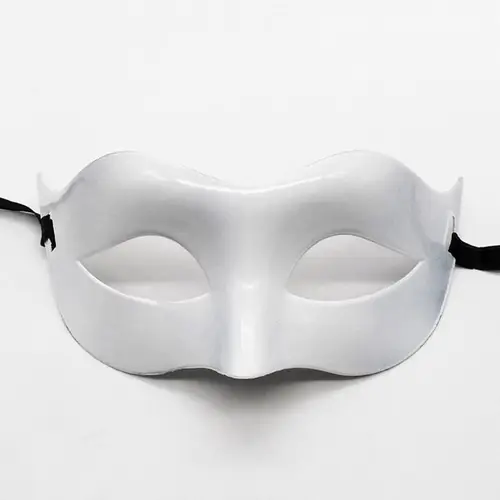 Beyaz Renk Masquerade Kostüm Partisi Venedik B Maskesi