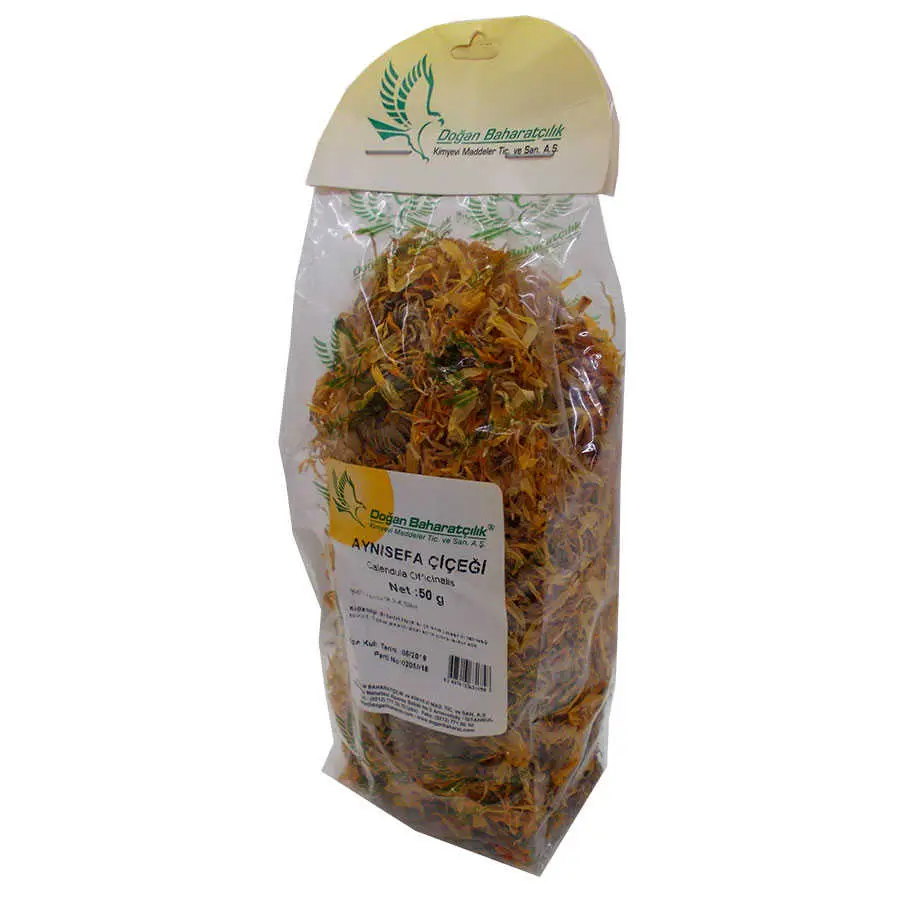 Aynısefa Çiçeği Portakal Nergisi Çiçeği Doğal Calendula 50 Gr Paket 3