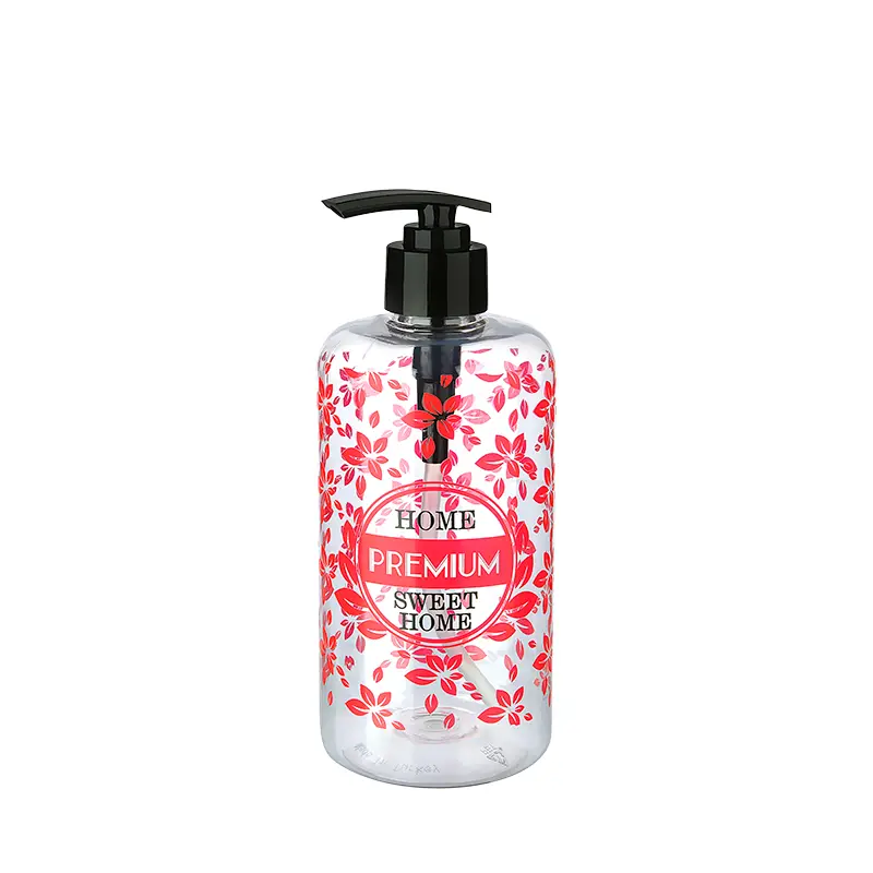 Şeffaf Sıvı Sabunluk Yuvarlak Plastik 500 ML