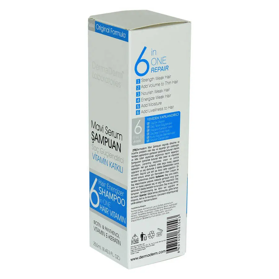 Mi Serum Şampuanı Güçlendirici (Biotin Panthenol min E-Keratin) 250 ML 5