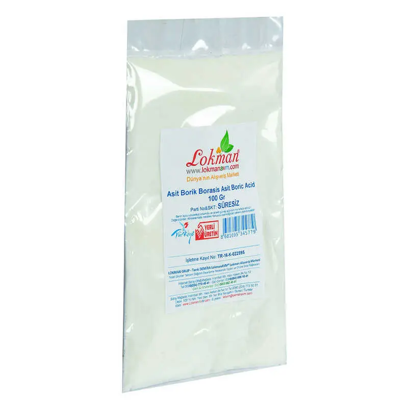 Asit Borik Borasis Asit Boric Acid 100 Gr Paket 5