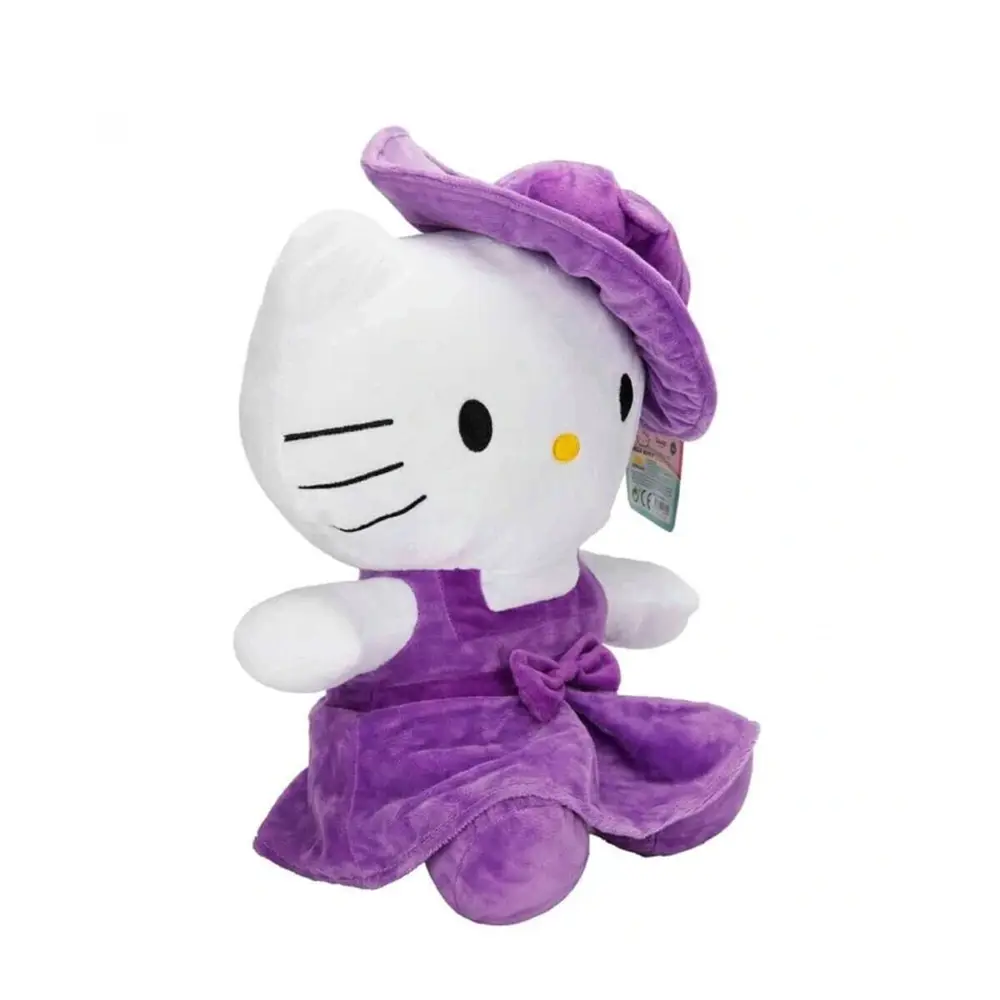 2089 SUN-JHN-SK-PELUŞ H KITTY ELBİSELİ ŞAPKALI 36 CM HKTY MOR 2