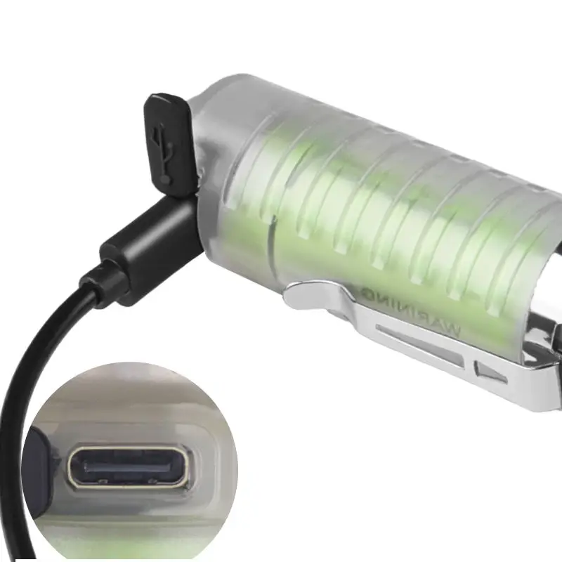 Profesyonel TG LED Güçlü 8 Modlu Type-C 1000 Lümen Polis Çakarlı Şarjlı El Feneri 2