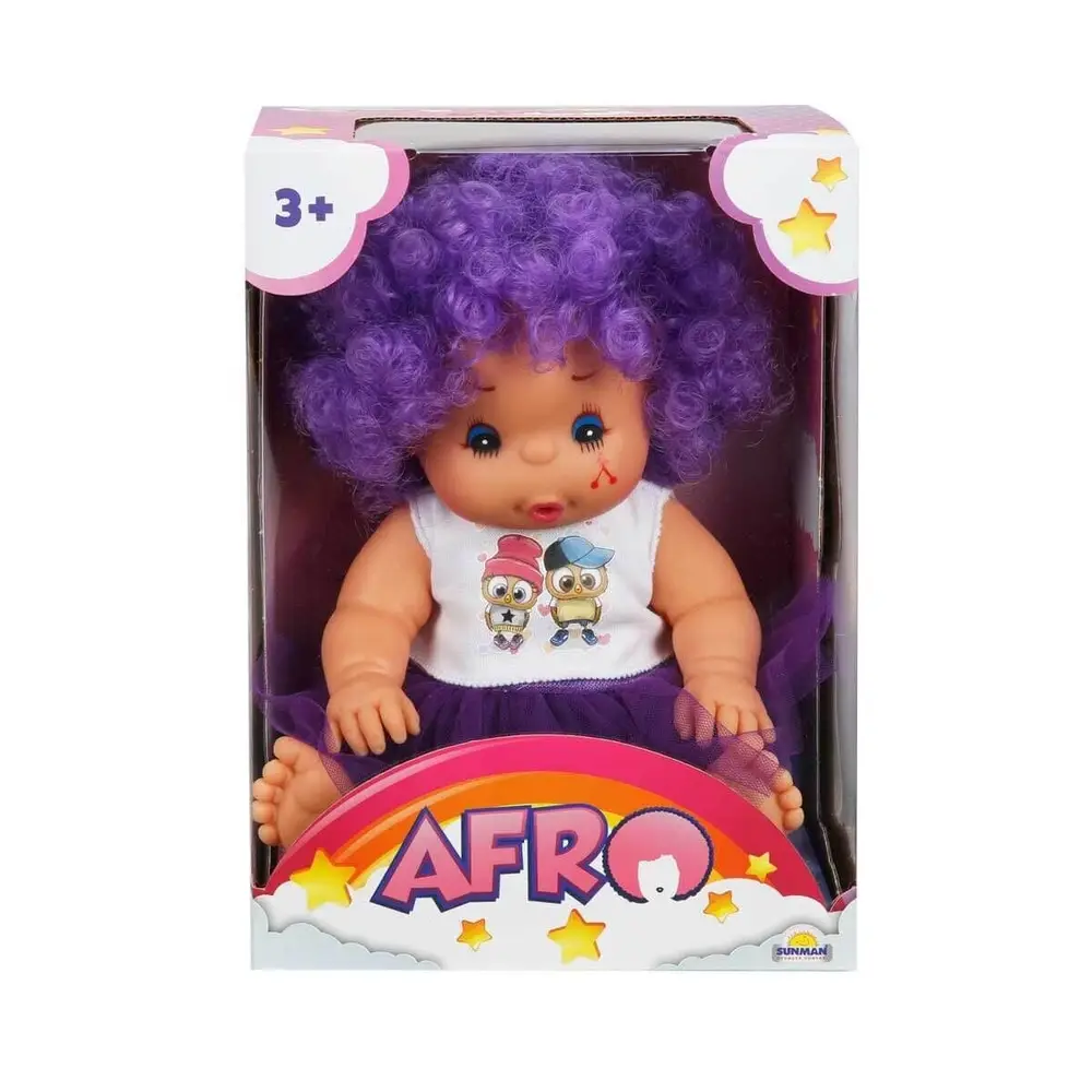 20040 Afro Kıvırcık lı Bebek 23 cm -Sunman 2