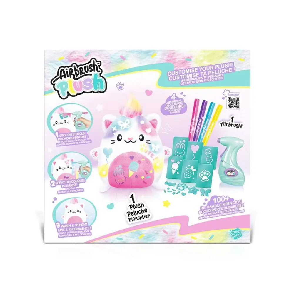 45574 SUN-CNL-HOBİ SET AIRBRUSH PELUŞ KAWAII KITTY 5