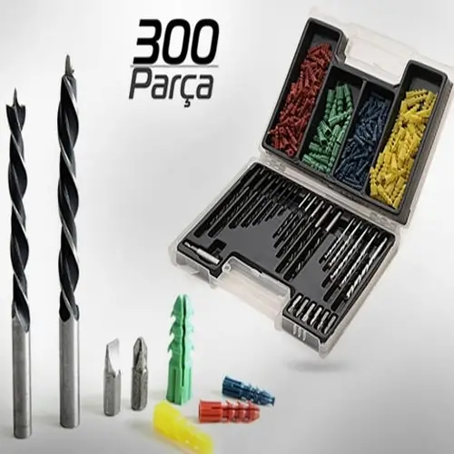 300 Parça Dübel ve Matkap Ucu Seti 2