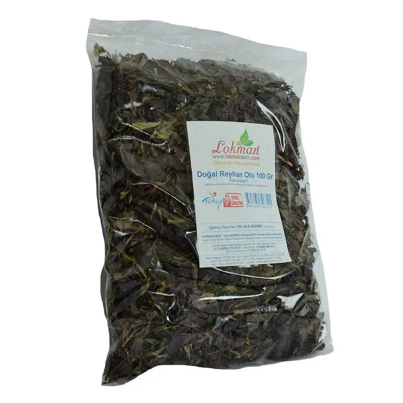 Doğal Reyhan Otu Mor 100 Gr Paket 4