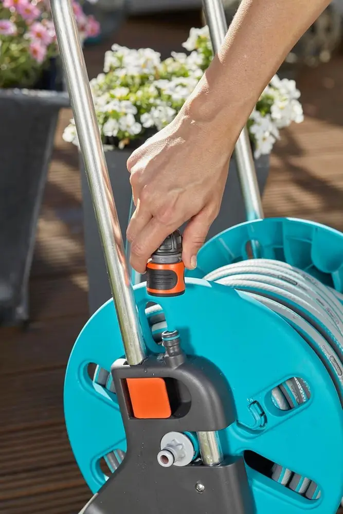 Gardena 18502-20 Hortum Arabası CleverRoll S Set 4