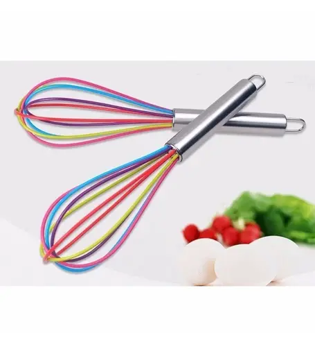 Çırpıcı Metal Saplı Renkli Çırpma Teli