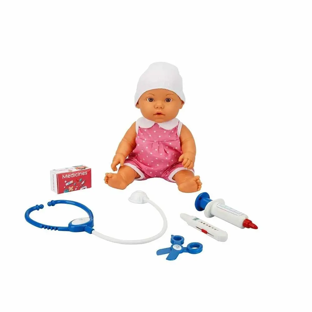 30111 Bebelou Doktor Zamanı Sesli Bebek Seti 35 cm -Sunman(Ürün oyuncaktır) 3