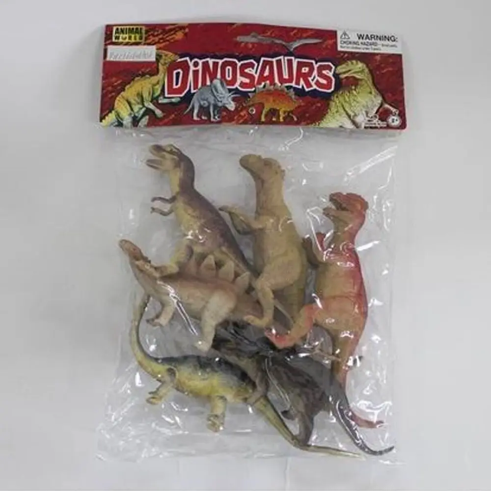 SH-9001-Vardem Poşetli 6Pcs 8 İnch Çiftlik Hayvan ve Dinozor Set 2