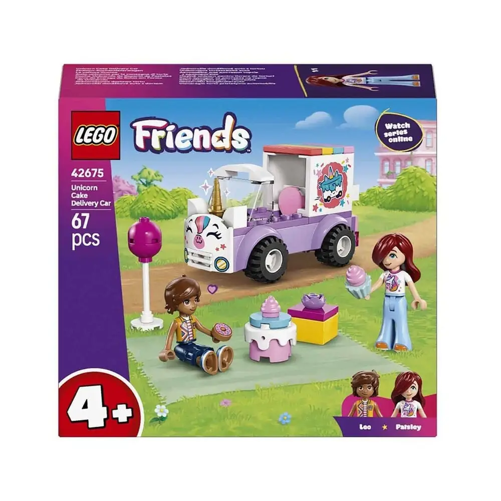 42675 Lego Friends Unicorn Pasta Dağıtım Aracı 67 parça +4 yaş 7