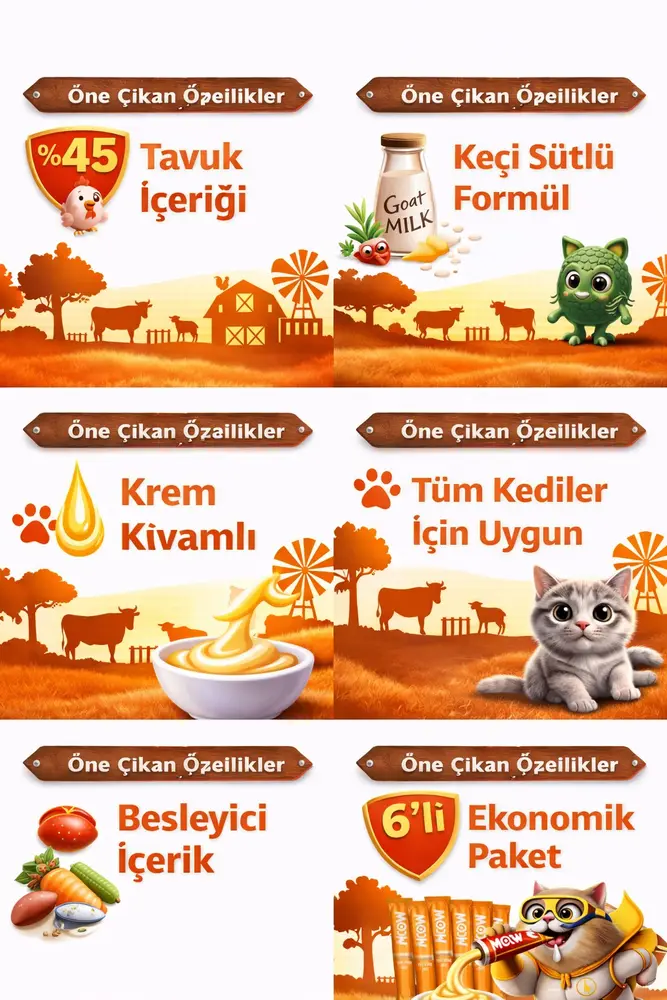 Tuklu Kedi Naneli Keçi Sütlü Kedi a Ödülü 6x12g 3