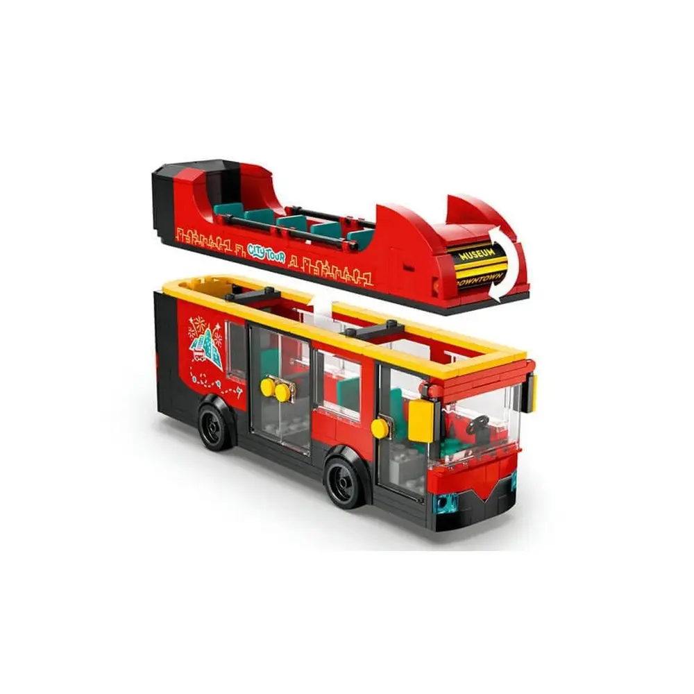 60407 Lego City Kırmızı İki Katlı Tur Otobüsü 384 parça +7 yaş 5