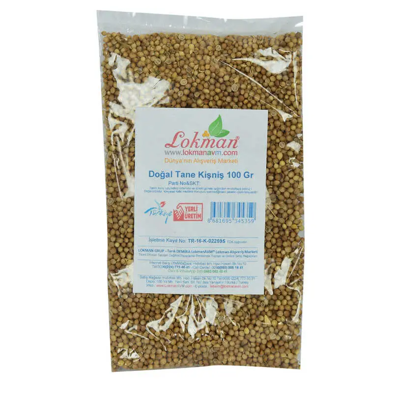 Kişniş Doğal Tane 100 Gr Paket 3