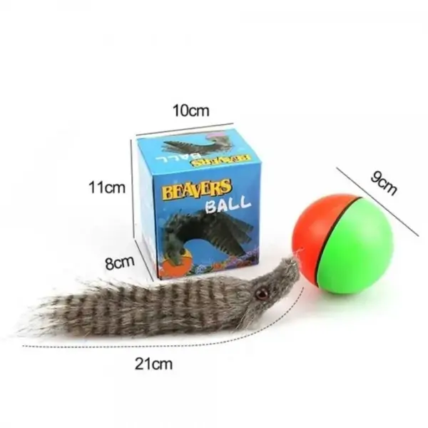 Hareketli Sesli Peluş Toplu Fare Pilli Kedi Oyuncağı 8 CM 5