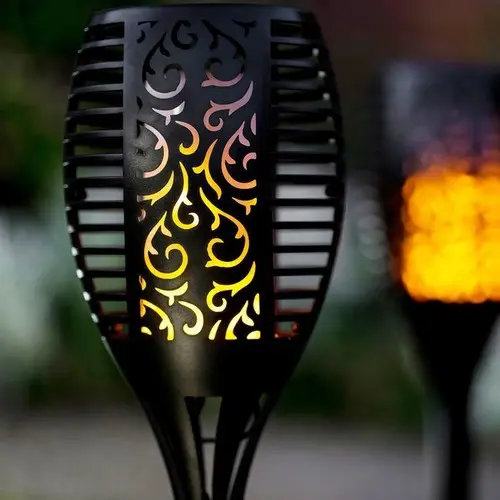 Alev Efektli Solar Bahçe Lambası (51 cm) 2