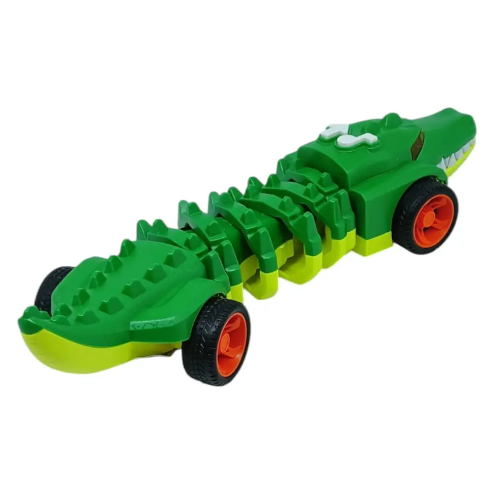 Timsah Araba - Otomatik Hareketli Sesli Işıklı 32 cm - Yeşil Timsah - 1 ADET 3