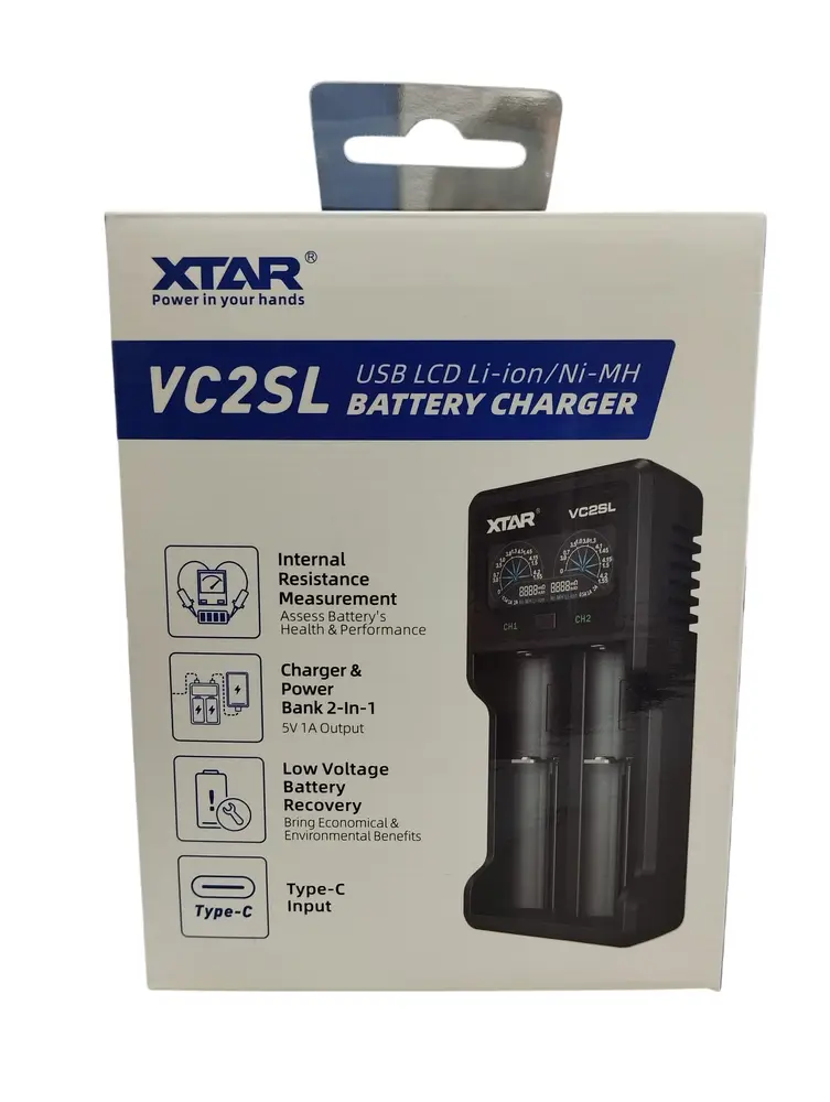 Xtar VC2SL İkili Li-ion / NI-CD / NI-MH Pil Şarj 3