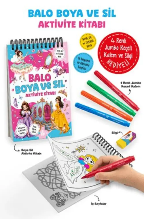 B - Boya ve Sil Aktivite Kitabı