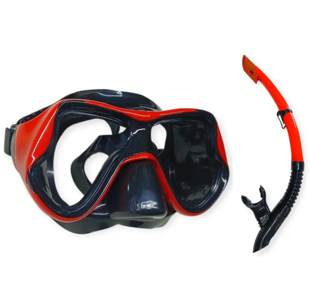 Dalış Maskesi ve Snorkel Yetişkin - 51715-KIRMIZI - 1 ADET