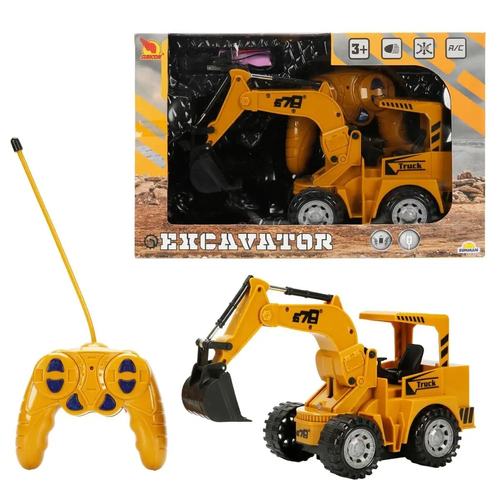 4490 SUN-RST-SNC-R/C İŞ MAKİNESİ EKSKATÖR F/F IŞIKLI 3.7V.USB